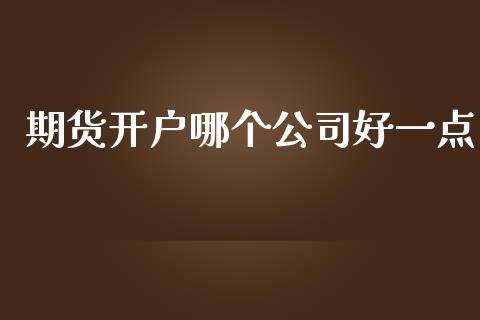 期货开户哪个公司好一点_https://www.lansai.wang_期货行情_第1张