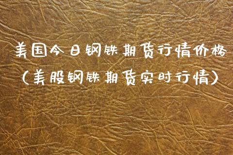 美国今日钢铁期货行情价格（美股钢铁期货实时行情）_https://www.lansai.wang_期货行情_第1张