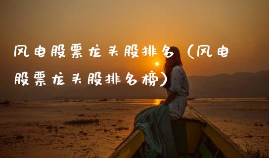 风电股票龙头股排名（风电股票龙头股排名榜）_https://www.lansai.wang_股票知识_第1张