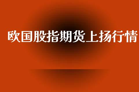 欧国股指期货上扬行情_https://www.lansai.wang_期货资讯_第1张