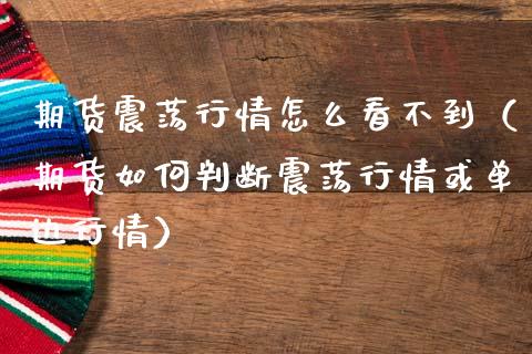 期货震荡行情怎么看不到（期货如何判断震荡行情或单边行情）_https://www.lansai.wang_恒生指数_第1张