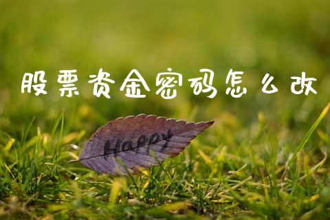 股票资金密码怎么改_https://www.lansai.wang_期货直播_第1张