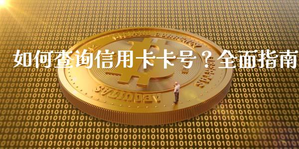 如何查询信用卡卡号？全面指南_https://www.lansai.wang_恒生指数_第1张
