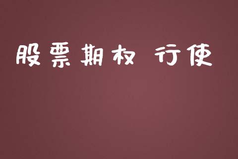 股票期权 行使_https://www.lansai.wang_期货行情_第1张