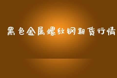黑色金属螺纹钢期货行情_https://www.lansai.wang_未分类_第1张