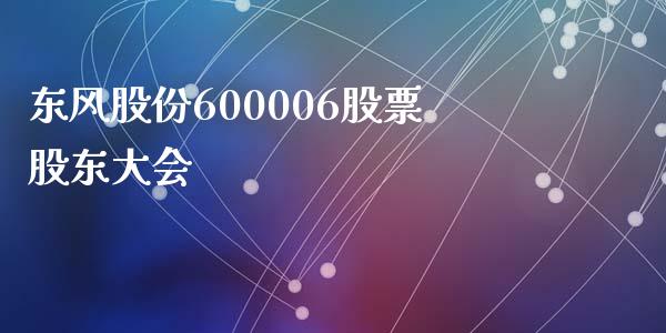 东风股份600006股票股东大会_https://www.lansai.wang_期货资讯_第1张