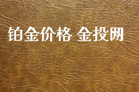 铂金价格 金投网_https://www.lansai.wang_期货行情_第1张