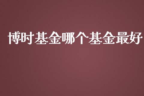 博时基金哪个基金最好_https://www.lansai.wang_基金理财_第1张