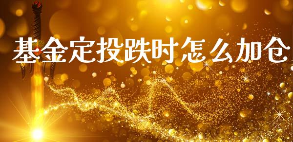 基金定投跌时怎么加仓_https://www.lansai.wang_基金理财_第1张