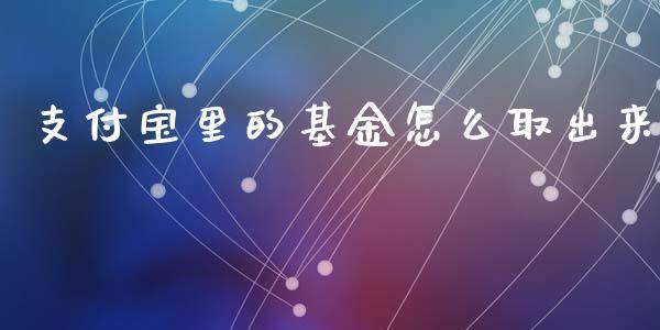 支付宝里的基金怎么取出来_https://www.lansai.wang_基金理财_第1张