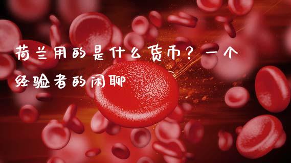 荷兰用的是什么货币？一个经验者的闲聊_https://www.lansai.wang_期货直播_第1张