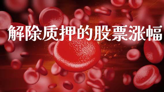 解除质押的股票涨幅_https://www.lansai.wang_期货资讯_第1张
