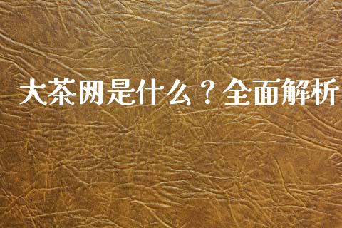 大茶网是什么？全面解析_https://www.lansai.wang_恒生指数_第1张