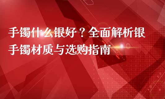手镯什么银好？全面解析银手镯材质与选购指南_https://www.lansai.wang_期货资讯_第1张