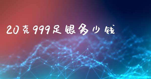20克999足银多少钱_https://www.lansai.wang_期货行情_第1张