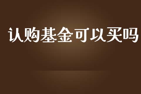 认购基金可以买吗_https://www.lansai.wang_基金理财_第1张