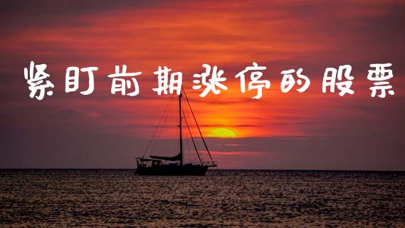紧盯前期涨停的股票_https://www.lansai.wang_期货行情_第1张