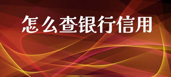 怎么查银行信用_https://www.lansai.wang_理财百科_第1张