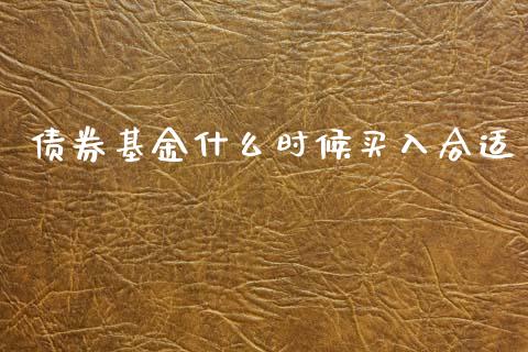 债券基金什么时候买入合适_https://www.lansai.wang_基金理财_第1张