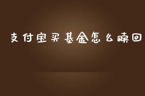 支付宝买基金怎么赎回_https://www.lansai.wang_基金理财_第1张