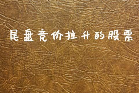 尾盘竞价拉升的股票_https://www.lansai.wang_恒生指数_第1张