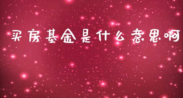 买房基金是什么意思啊_https://www.lansai.wang_基金理财_第1张
