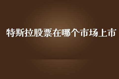 特斯拉股票在哪个市场上市_https://www.lansai.wang_期货直播_第1张