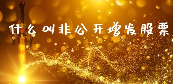 什么叫非公开增发股票_https://www.lansai.wang_恒生指数_第1张