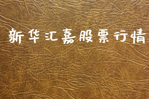 新华汇嘉股票行情_https://www.lansai.wang_股票知识_第1张