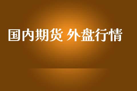 国内期货 外盘行情_https://www.lansai.wang_期货学院_第1张