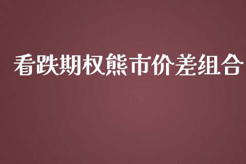 看跌期权熊市价差组合_https://www.lansai.wang_期货学院_第1张