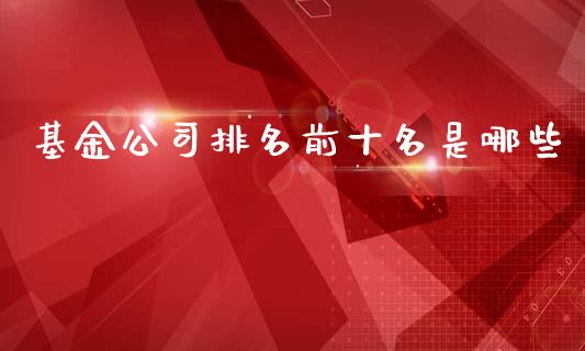 基金公司排名前十名是哪些_https://www.lansai.wang_基金理财_第1张