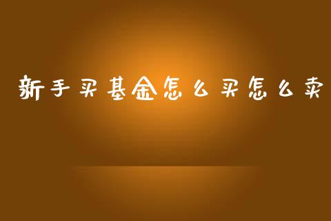 新手买基金怎么买怎么卖_https://www.lansai.wang_基金理财_第1张