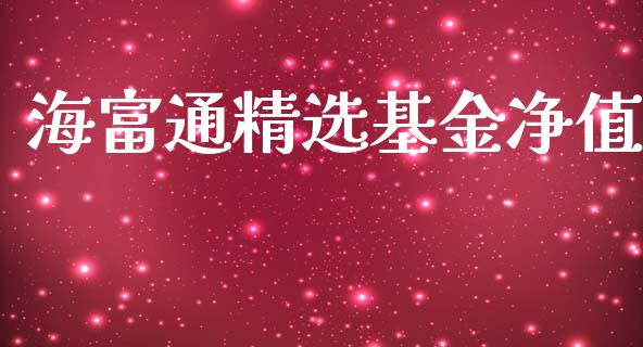 海富通精选基金净值_https://www.lansai.wang_基金理财_第1张