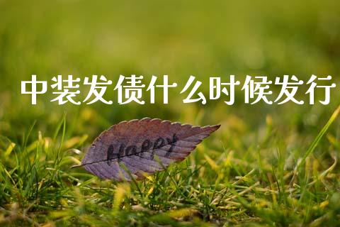 中装发债什么时候发行_https://www.lansai.wang_股指期货_第1张