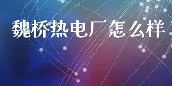 魏桥热电厂怎么样_https://www.lansai.wang_期货行情_第1张