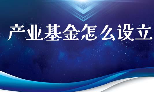 产业基金怎么设立_https://www.lansai.wang_基金理财_第1张