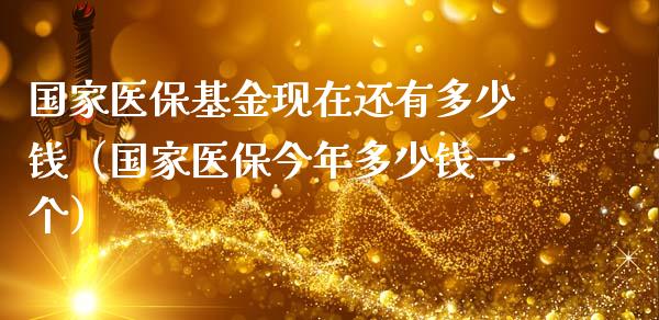 国家医保基金现在还有多少钱（国家医保今年多少钱一个）_https://www.lansai.wang_基金理财_第1张