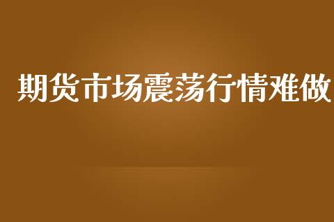 期货市场震荡行情难做_https://www.lansai.wang_恒生指数_第1张