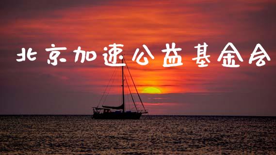 北京加速公益基金会_https://www.lansai.wang_基金理财_第1张