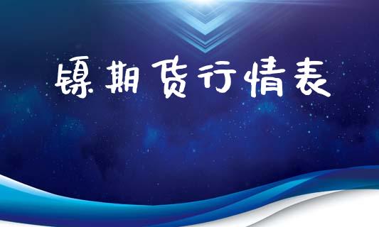 镍期货行情表_https://www.lansai.wang_期货行情_第1张