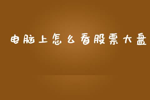 电脑上怎么看股票大盘_https://www.lansai.wang_股票问答_第1张