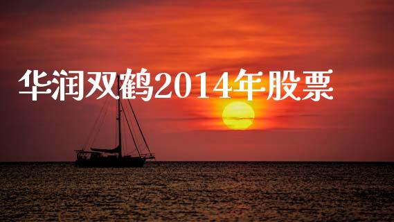华润双鹤2014年股票_https://www.lansai.wang_期货行情_第1张