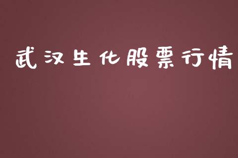 武汉生化股票行情_https://www.lansai.wang_期货行情_第1张
