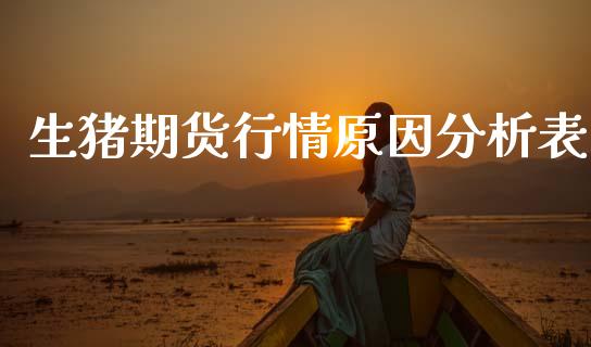 生猪期货行情原因分析表_https://www.lansai.wang_恒生指数_第1张