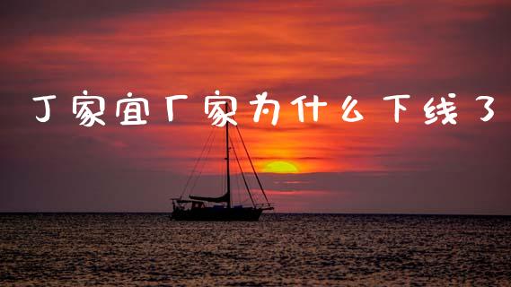 丁家宜厂家为什么下线了_https://www.lansai.wang_股票问答_第1张