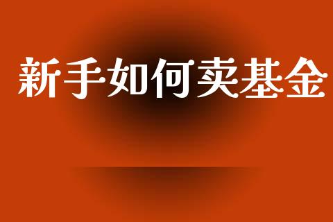 新手如何卖基金_https://www.lansai.wang_基金理财_第1张