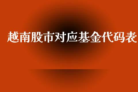 越南股市对应基金代码表_https://www.lansai.wang_基金理财_第1张