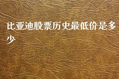 比亚迪股票历史最低价是多少_https://www.lansai.wang_股票问答_第1张