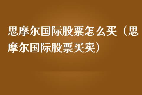 思摩尔国际股票怎么买（思摩尔国际股票买卖）_https://www.lansai.wang_股票知识_第1张